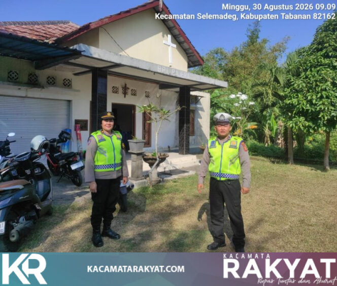 
					*Polsek Selemadeg Intensifkan Pengamanan Ibadah Minggu Umat Kristen