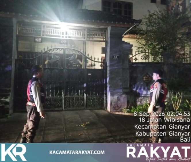 
					Cegah Aksi Kejahatan Di Jam Rawan, Sat Samapta Polres Gianyar Patroli Pemukiman Penduduk
