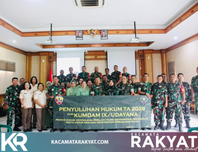 
					Selasa Pagi, Aula Makodim 1611/Badung Penuh Peserta Penyuluhan Hukum dari Kumdam IX/Udayana