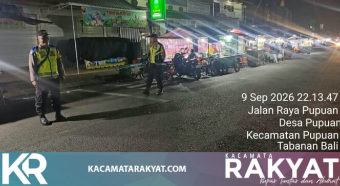 
					*Pastikan Malam Tetap Aman, Polsek Pupuan Hadir Pantau Sejumlah Titik Melalui Patroli*