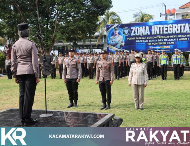 
					*Apel Jam Pimpinan Polres Tabanan, Kabag SDM Tekankan Integritas dan Kinerja Personel