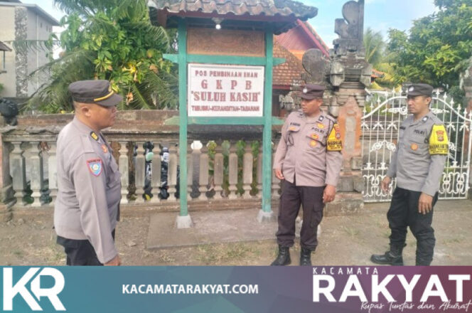 
					*Personel Polsek Kerambitan Laksanakan Pengamanan Ibadah Missa Mingguan Jemaat Suluh Kasih, Beri Pelayanan Prima Amankan Kegiatan Ibadah Masyarakat