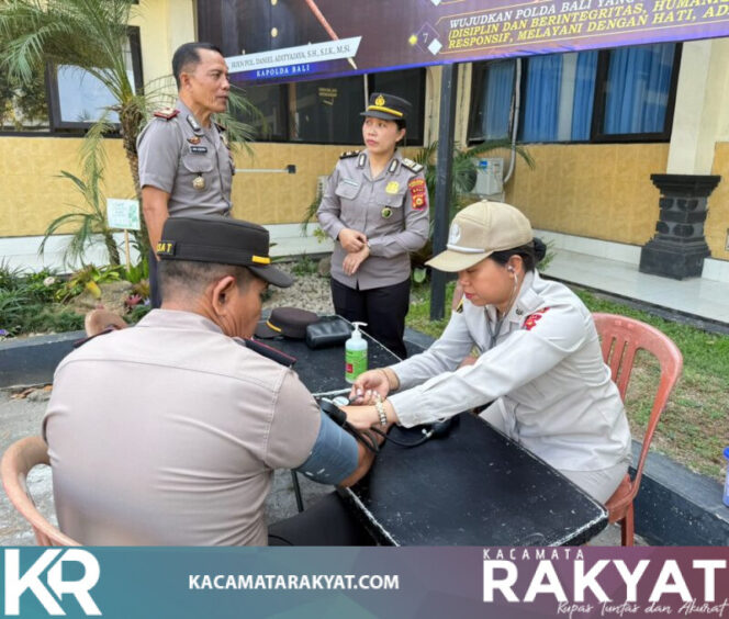 
					*Sidokkes Polres Tabanan Berikan Pelayanan Kesehatan Lapangan, 20 Personel Jalani Pemeriksaan