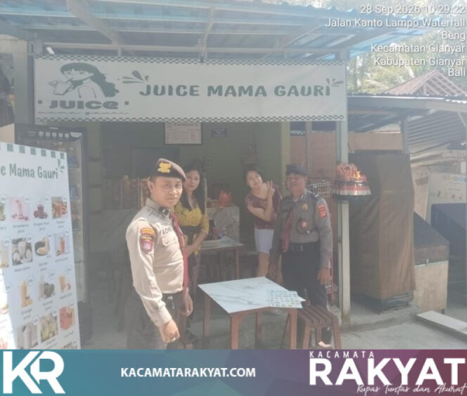 
					Sat Pamobvit Polres Gianyar Pastikan Keamanan Wisatawan di Kanto Lampo Waterfall