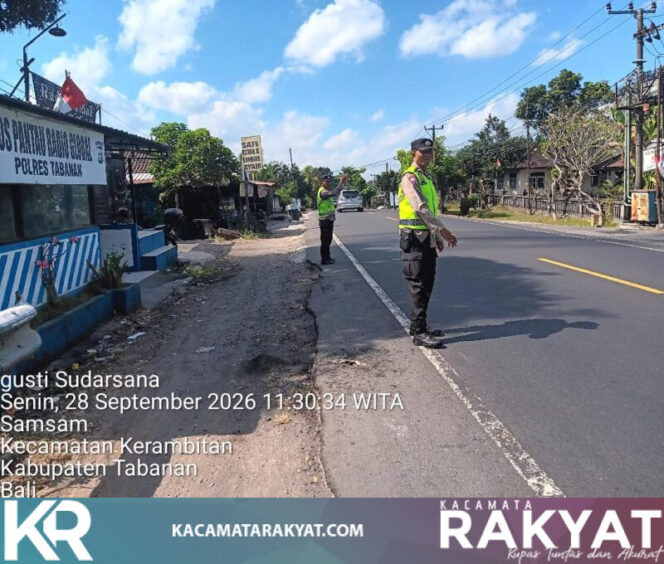 
					*Beri Pelayanan Maksimal untuk Pengguna Jalan, Polsek Kerambitan Rutin Siagakan Personel di Pos Radio Global