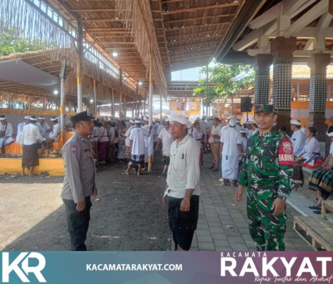 
					Bhabinkamtibmas Kesiman Petilan Hadir Amankan Giat Ngajum Rangkaian Karya Angasti Puja Atma Wedana