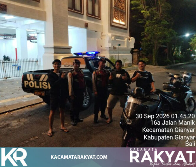 
					Patroli Dini Hari Polsek Gianyar Antisipasi C3 dan Trek-Trekan, Kamtibmas Tetap Kondusif