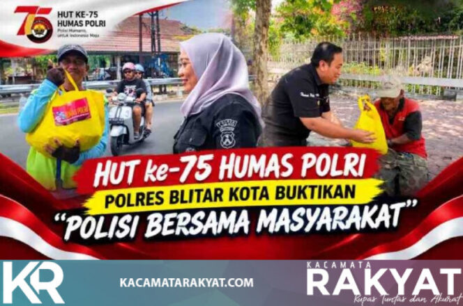 
					HUT ke-75 Humas Polri, Polres Blitar Kota Buktikan “Polisi Bersama Masyarakat” Lewat Bingkisan