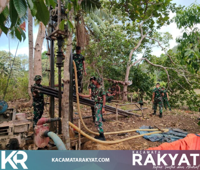 
					Dalam Upaya Satgas TMMD Mempercepat Penggalian Sumur Bor