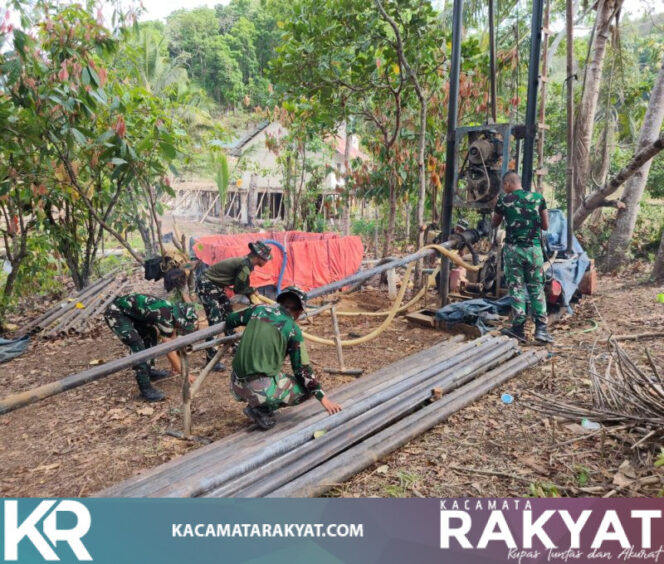 
					Tak Mengenal Lelah Prajurit Satgas TMMD Kodim 1613/Sumba Barat Terus Genjot Pembuatan Sumur Bor