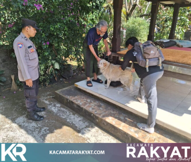 
					*Dukung Bali Bebas Rabies, Bhabinkamtibmas Bajera Utara Pengawalan Ketat Vaksinasi HPR