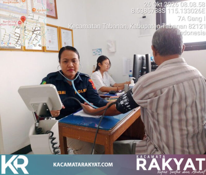 
					*Berikan Pelayanan Kesehatan Prima, Klinik Bhayangkara Polres Tabanan Layani 33 Kunjungan Pasien*
